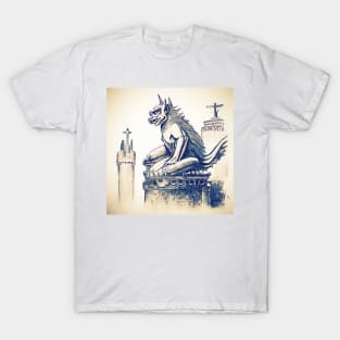 Gargoyle on the tower T-Shirt